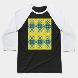 Squished Frog Looking Green Pattern - WelshDesignsTP004 Baseball T-Shirt